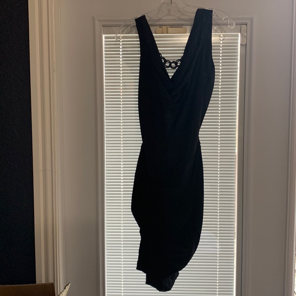 Black halo 💯 silk black cocktail dress